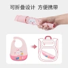 Silicone saliva bib, baby feeding bib, children's three-dimensional waterproof super soft 1 large feeding bib, no need to wash Specification image